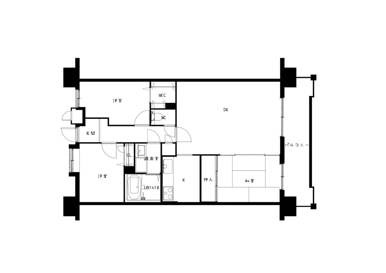 既存物件の間取り図