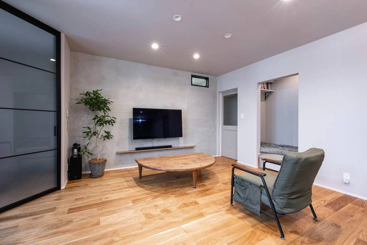 二間繋ぎだった和室を一つの大空間に。