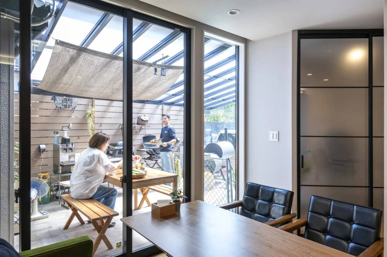 アウトドアリビングのある家にリフォーム