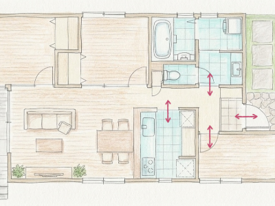 家事動線｜子育て間取り