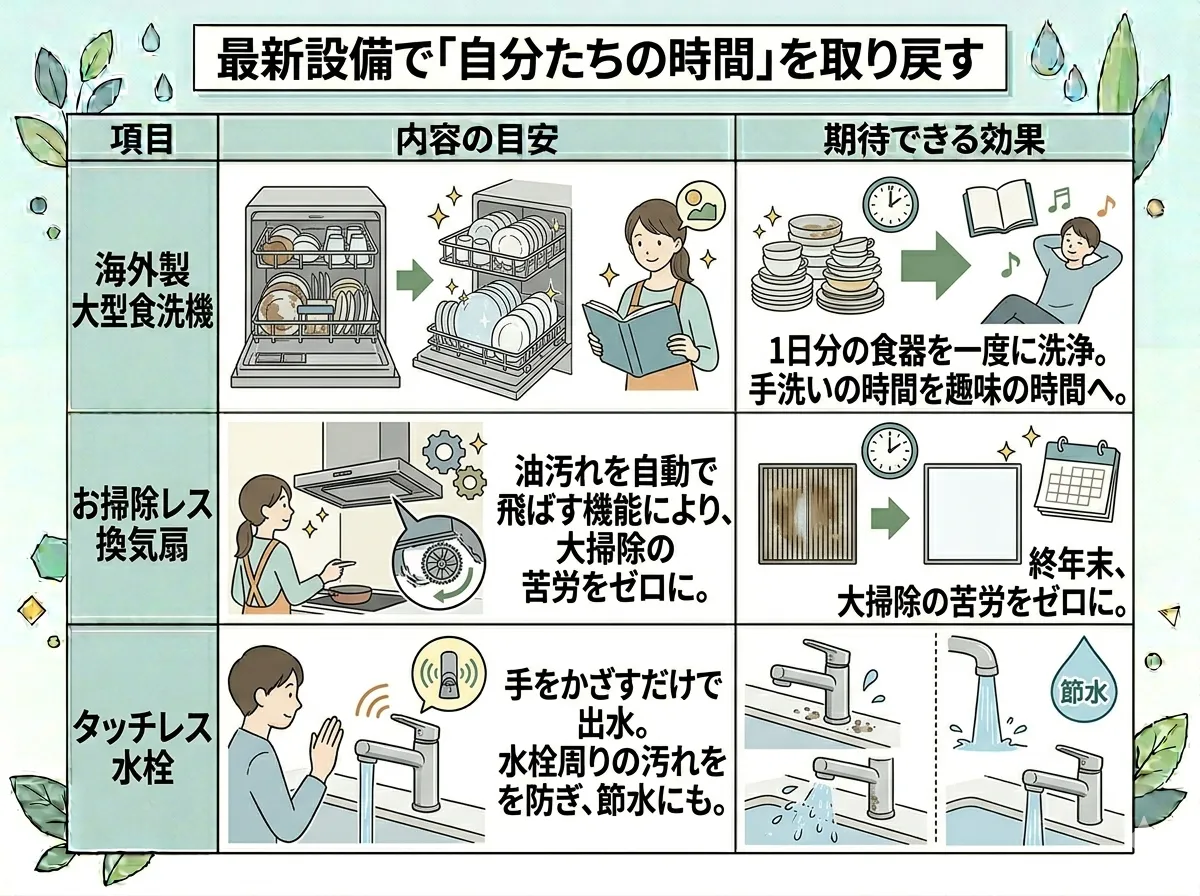 最新設備で「自分たちの時間」を取り戻す
