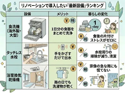 リノベーションで導入したい「最新設備」