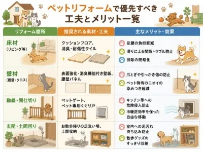 犬猫と過ごす家を叶えるリフォーム術