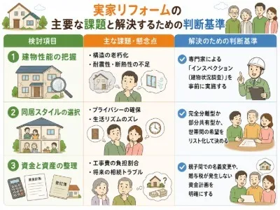 リフォームで実家に住み変える費用や二世帯比較と名義の注意点を福岡県古賀市で徹底解説