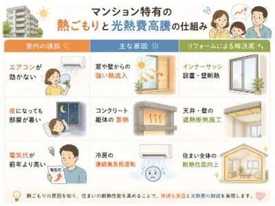 福岡の猛暑を乗り切る！マンション断熱リフォームの基本